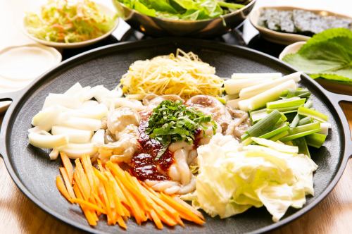 [Korean stir-fried stamina dish] Jukmi set