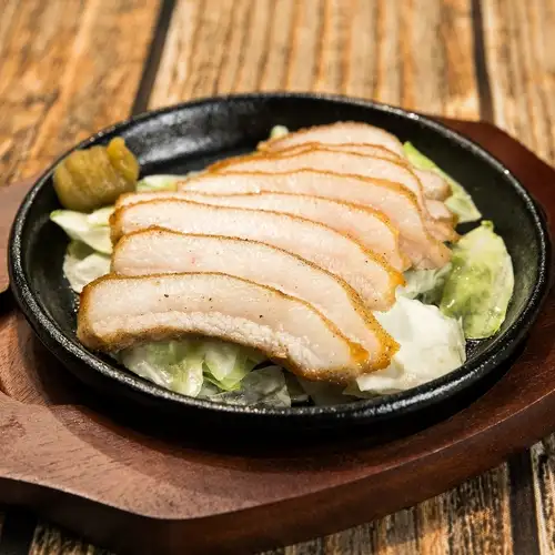 Grilled pork belly
