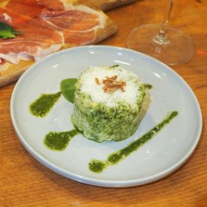 バジル香る 緑のポテサラ