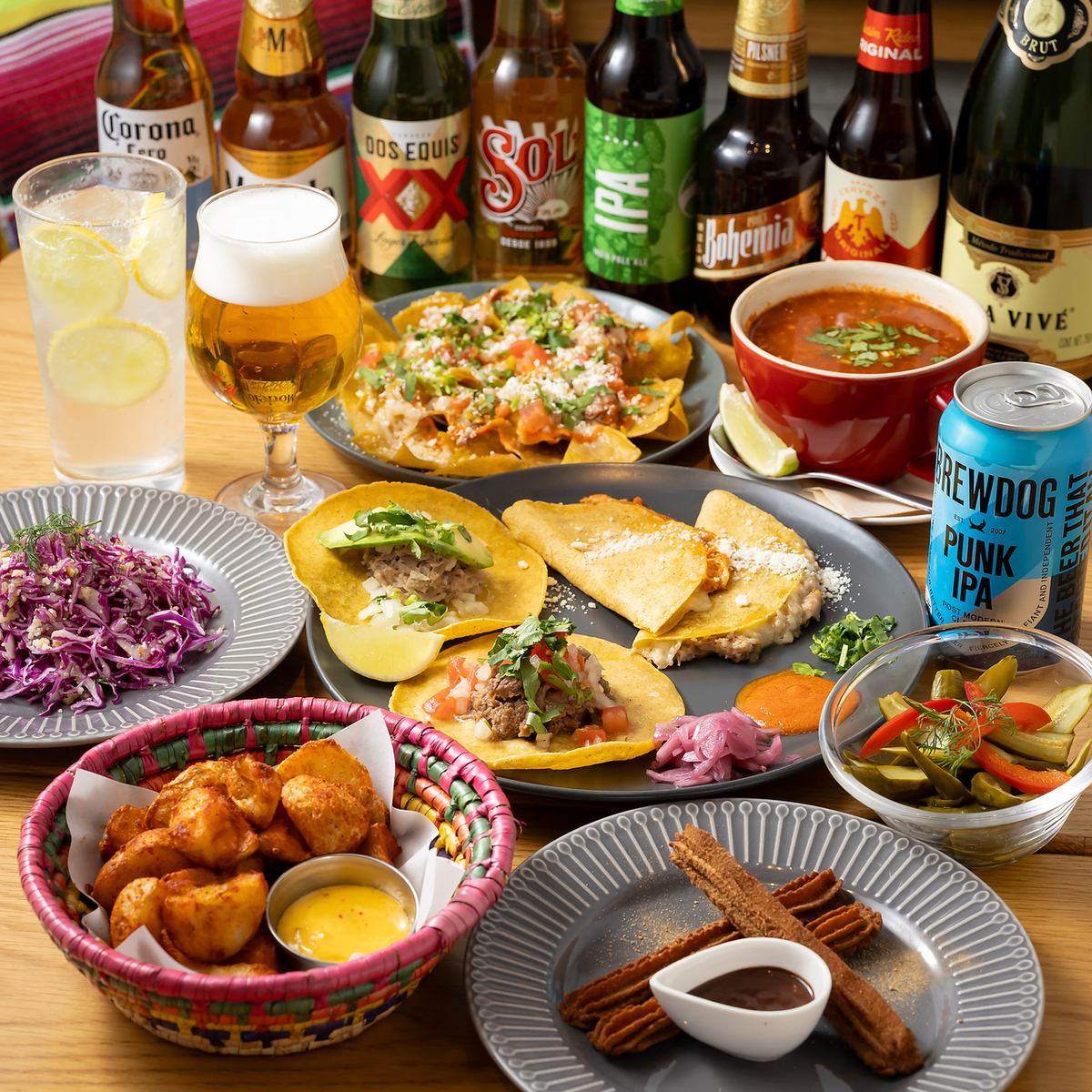 [距代代木站3分钟路程] 在轻松时尚的氛围中享用自制墨西哥玉米饼