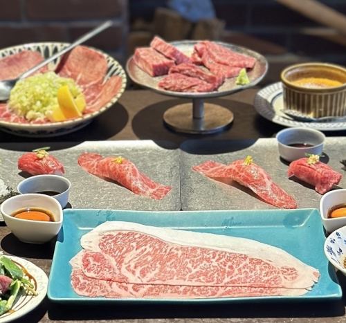 Kyoto Yakiniku enen boasts a very popular creative yakiniku where you can enjoy Kuroge Wagyu beef [enen course]