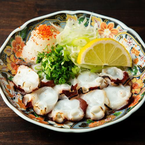 炙りタコの葱ポン酢