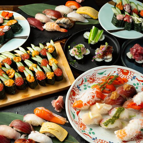 全35種の寿司食べ放題