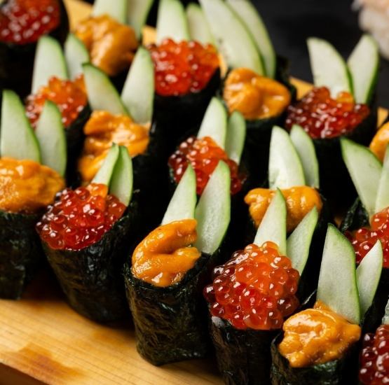 海膽、鮭魚子、藍鰭鮪魚等壽司無限量供應!限時優惠!