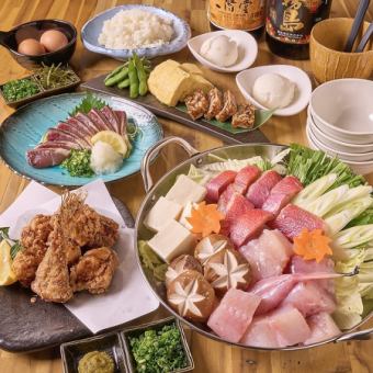 【추운 계절에◎】《앙코우와 금눈 도미의 일품 냄비 코스》앙코우와 금눈 도미를 만끽☆+2H 음료 무제한 첨부