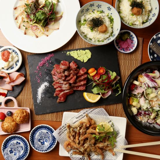 新鮮な食材にこだわった料理をコースでお楽しみいただけます♪