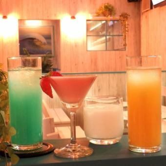 【平日（日～木）限定！！】１H単品飲み放題＆カラオケ・ダーツ遊び放題！男性1500円/女性1000円