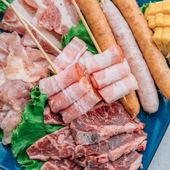 【手ぶらでBBQセット】1人前3000円(税込)♪