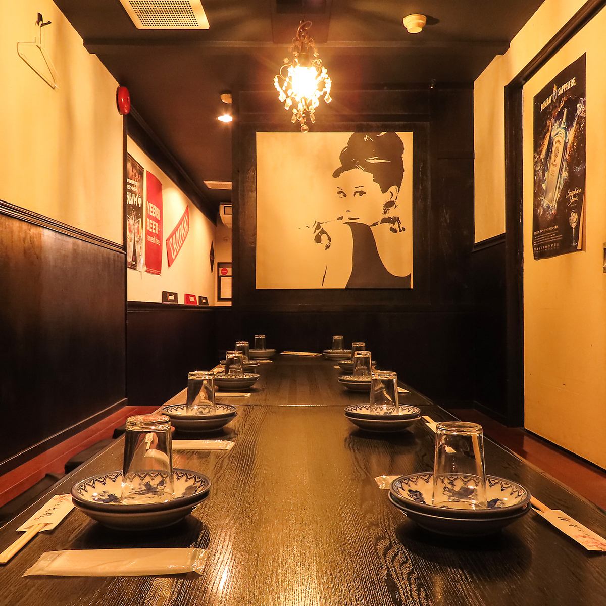 4名～大人数迄多種多様な用途で利用可能な個室をご用意！