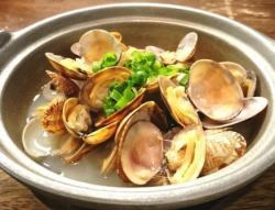 あさりの酒蒸し or ガーリックバター