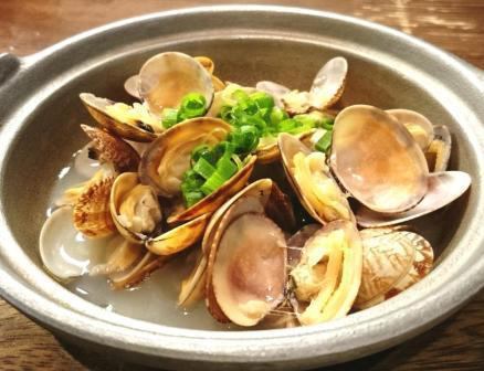 あさりの酒蒸し or ガーリックバター