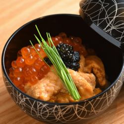 雲丹、イクラ、キャビア小丼
