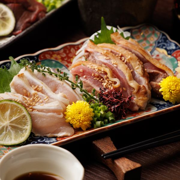 さつま知覧どりの旨みを引き出す、端正な鶏料理の数々。