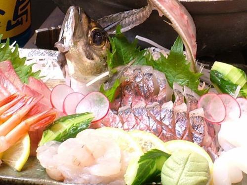 Purifuri & sashimi ♪ squeezed fish taste ♪