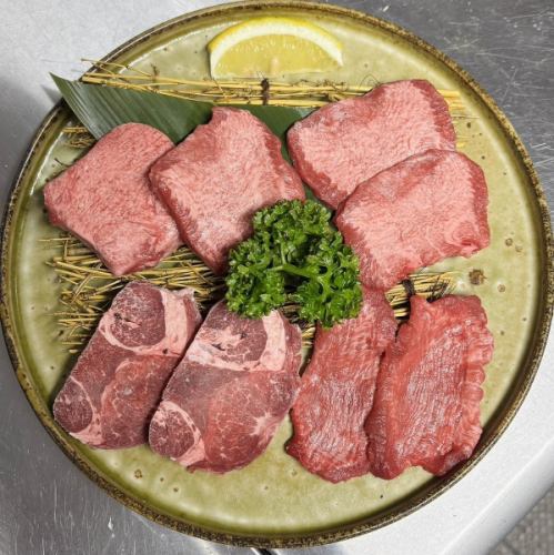 新鮮でとろける旨味を味わえるタン盛り合わせ