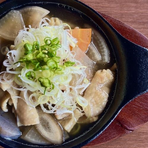 鶏皮煮定食