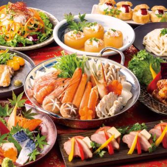 【神田河Toshiro监督·年终会议课程】★9件海鲜炊具+130种2H饮酒【6000→5000日元(含税)】