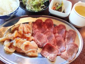 Beef tongue salt and tender breast yakiniku