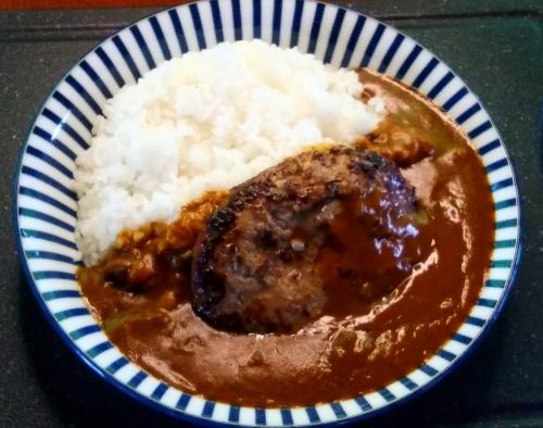 On the hamburger curry (spicy)