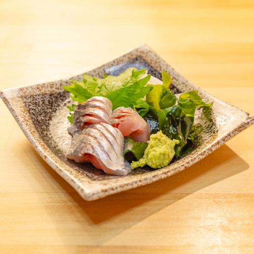 Horse mackerel sashimi