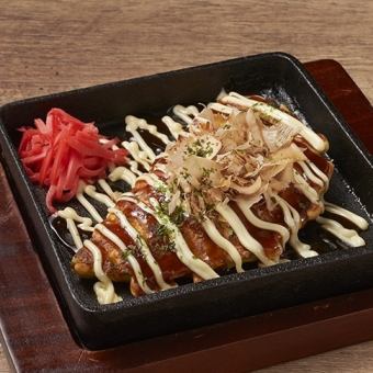 Iron plate okonomiyaki