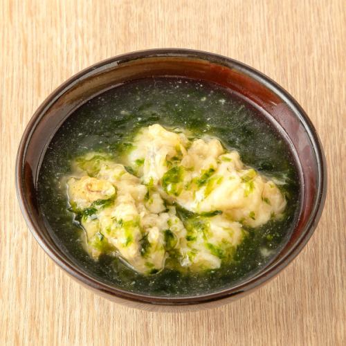 牡蠣和炒年糕佐海苔醬