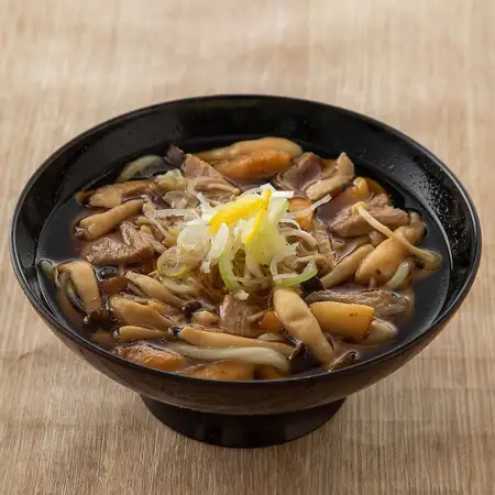 合鴨と松茸のきのこうどん