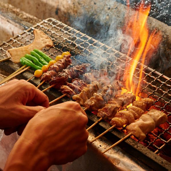 厳選地鶏の串焼き盛り合わせ