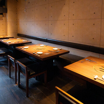 テーブル席です。