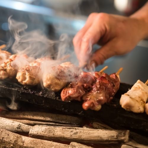 [All-you-can-eat yakitori] Enjoy our all-you-can-eat yakitori, grilled over charcoal!