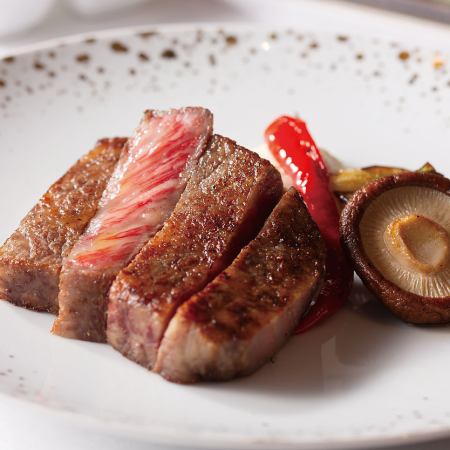 [Kagawa Prefecture Sanuki Olive Beef Fillet Lunch Steak Course] + Aperitif (Private Room Guaranteed)