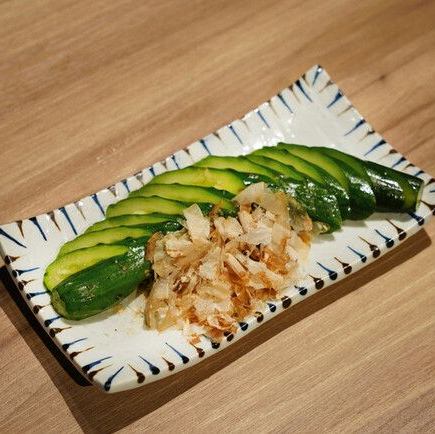 Whole cucumber pickled in rice bran