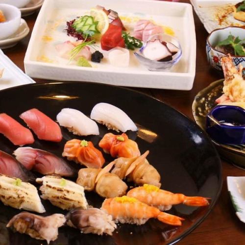 [Sushi Bar Course - Kyouenn -] Premium all-you-can-drink included! ~ Edomae sushi full course of nine kinds ~