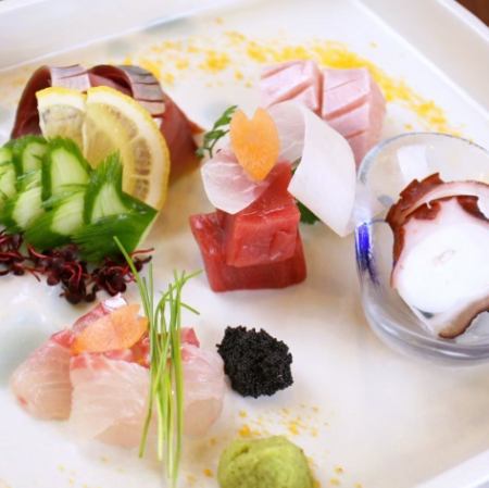 [開胃菜和刺身]