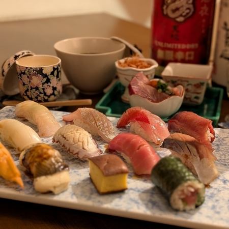 鮨バル最高峰コース【鮨バルコース ‐有頂天 uchoutenn-】プレミアム飲み放題付き！全20品