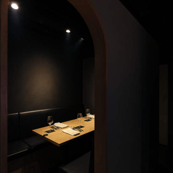 4名様まで利用可能な完全個室をご用意