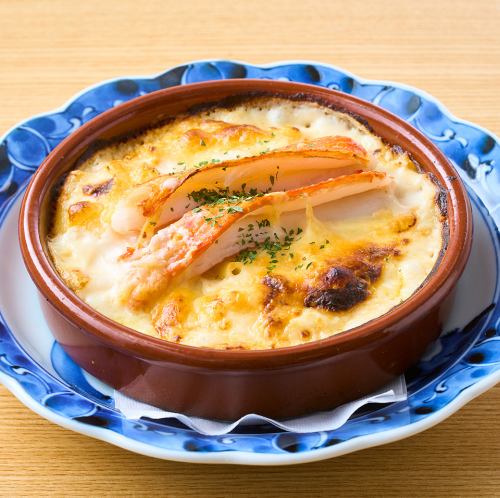 蟹グラタン/本ズワイ蟹の天ぷら