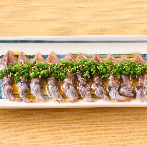 ホタルイカのレバ刺し風/つまみ鰯