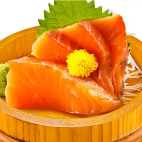 サーモンの刺身