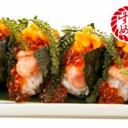 ひとくち贅沢 こぼれ寿司（海ぶどうのせ）