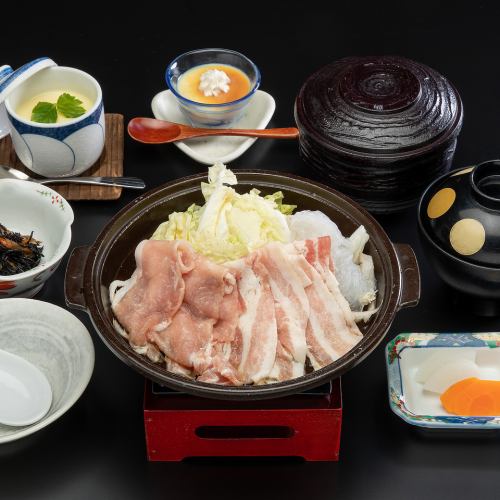 Beech pork sukiyaki set