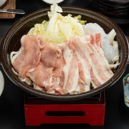 【6月～9月限定】ぶな豚のすき焼き