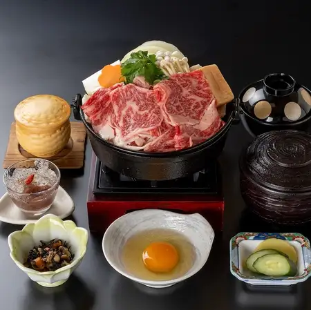 Locally produced Japanese Black Wagyu Beef Sukiyaki Set Meal
