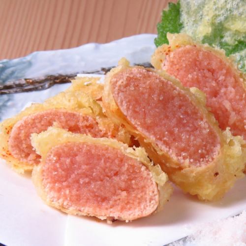 Rare mentaiko crispy tempura