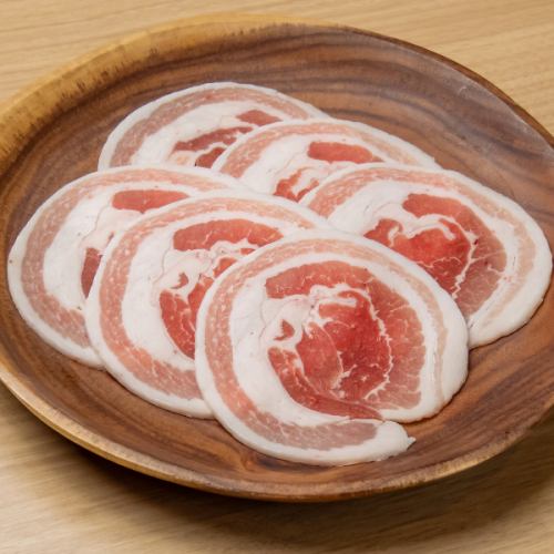 熟成デぺサムギョプサル(豚バラ薄切り塩)　Aged Thin pork belly　150ｇ