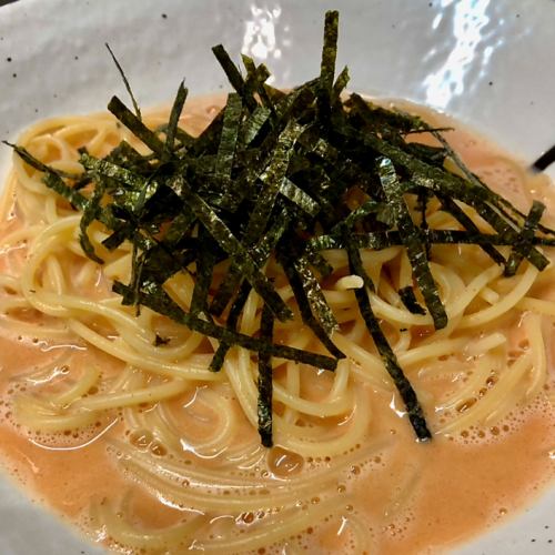 Mentaiko and sea urchin pasta
