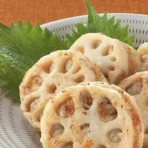 蓮根とひき肉の挟み揚げ