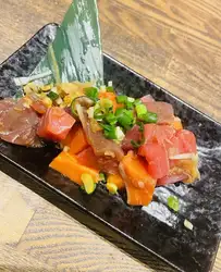 芥末醬油汁海鮮