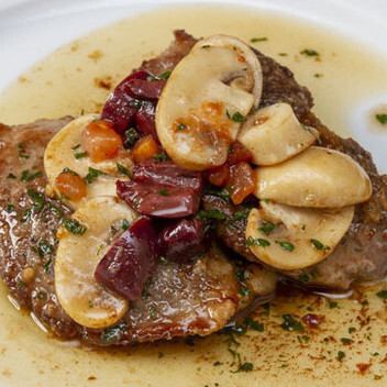 マグロホホのムニエル 焦がしバターソース