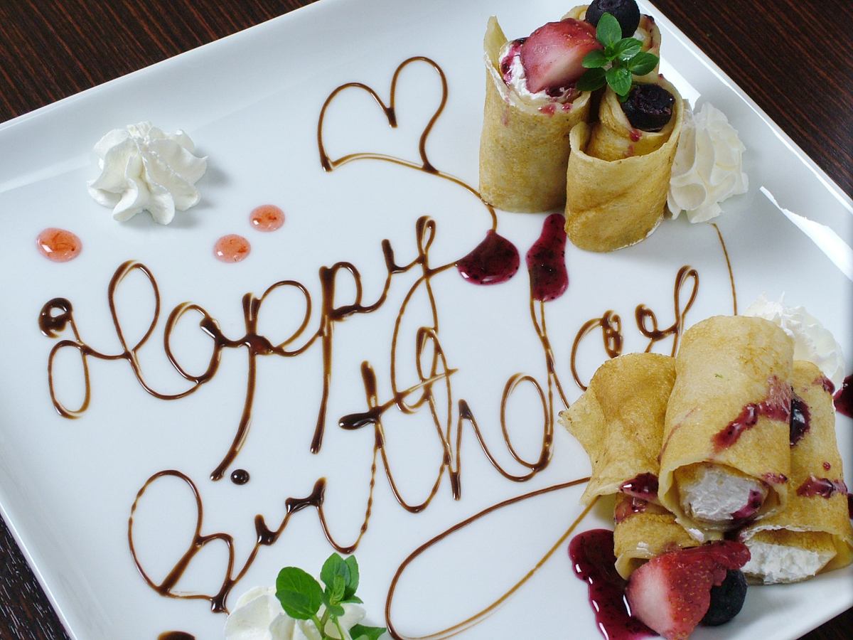 ≪Birthdays and anniversaries≫Receive a plate with a message on it♪